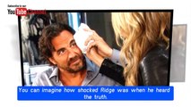 Ridge had a serious traffic accident - Brooke regrets CBS The Bold and the Beaut