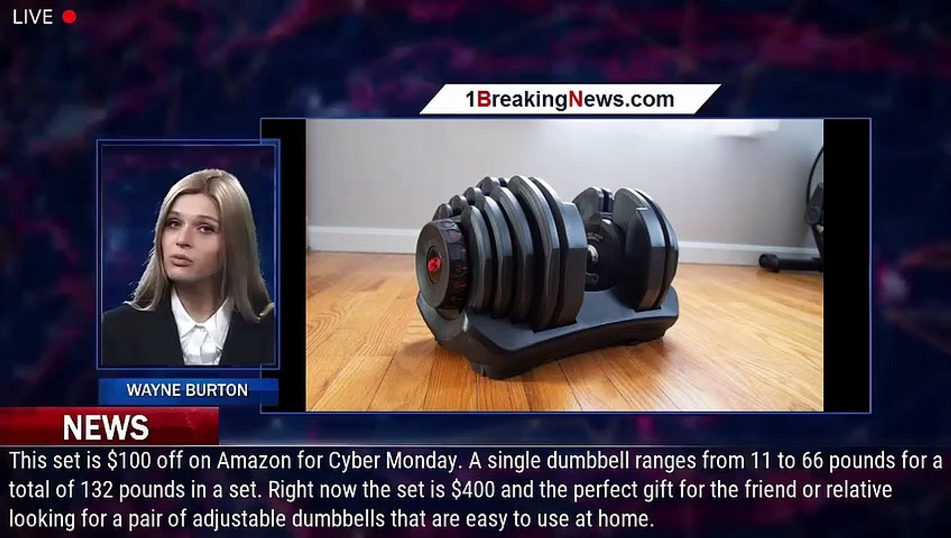 Cyber Monday Adjustable Dumbbell Deals Bowflex PowerBlock CAP and more 1BREAKINGNEWS.COM