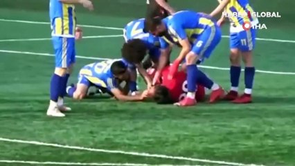 Kalecinin maçta yaşadığı kazada kafatası çatladı