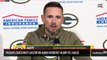 Packers Coach Matt LaFleur on Aaron Rodgers' Injury vs. Eagles