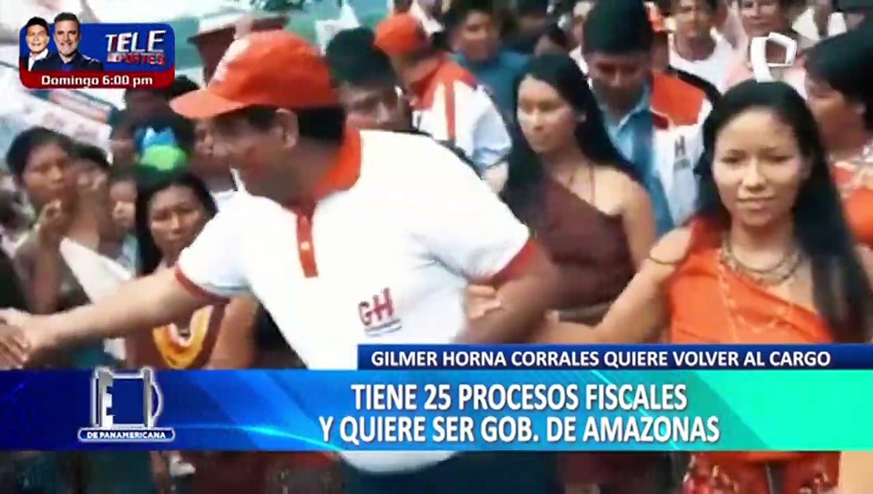 Gilmer Horna aspira ser Gobernador de Amazonas y tiene 25 procesos fiscales