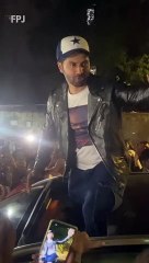 Varun Dhawan howls in Bhediya style outside Mumbai's Gaiety Galaxy theatre