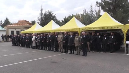 GAZİANTEP - Kalp krizi nedeniyle ölen komiser için tören düzenlendi