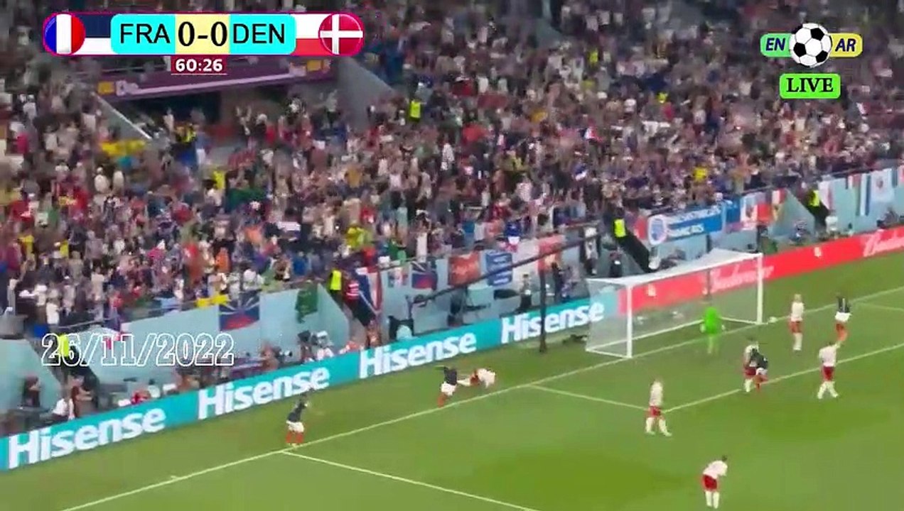 France 2-1 Denmark -- الدانمارك1-2فرنسا - world cup 2022 كأس العالم