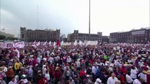 AMLO se da un baño de masas y enumera sus logros en su discurso de informe de gobierno