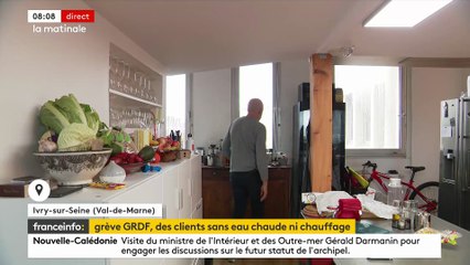 Quelque 1.500 foyers sans gaz à Paris et dans sa région depuis plusieurs jours, annonce GRDF, à la suite d'un mouvement social pour les salaires engagé par la CGT - VIDEO