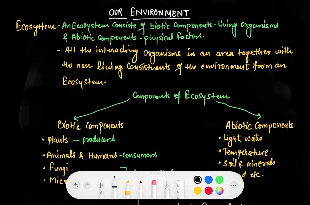 What is Ecosystem class 10 science|High school science class|High school biology