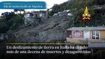 Las imágenes de los daños del deslizamiento de tierra en la isla de Ischia
