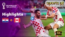 Croatia v Canada | Group F | FIFA World Cup Qatar 2022™ | Highlights,4k uhd video  2022