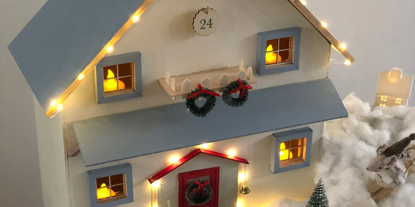 Fabriquer une maisonnette calendrier de l'Avent