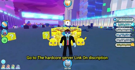 How to get Empty server in hardcore mode to get Lucky box in pet sim x