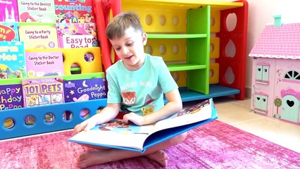 Roma and Diana pretend to play with a magic wand