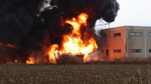 Denizli’de fabrika yangını