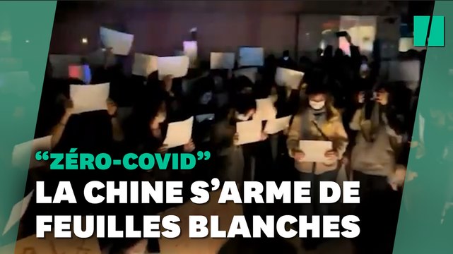 Contre la politique zéro-Covid de la Chine, les manifestants s’arment de feuilles blanches