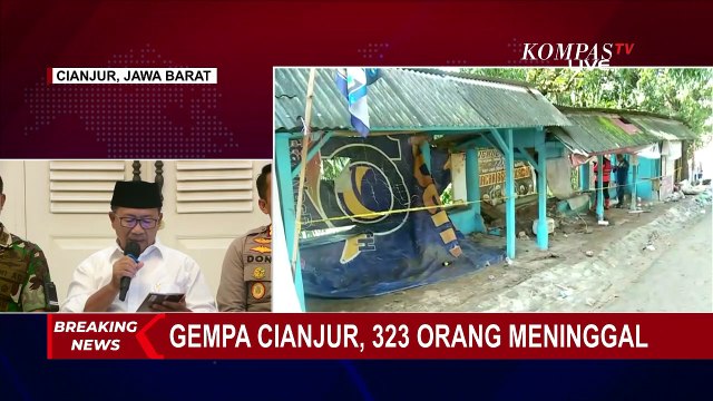Update Korban Gempa Cianjur, BNPB: 323 Korban Meninggal, 9 Orang Masih dalam Pencarian