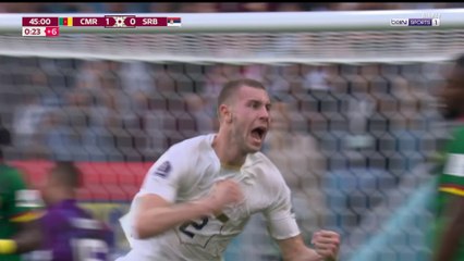 La Serbie égalise sur corner juste avant la mi-temps !