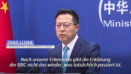 Festnahme von BBC-Reporter: Peking weist Vorwürfe zurück