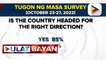 OCTA: 85% ng mga Pilipino, naniniwalang nasa tamang direksyon ang Pilipinas sa ilalim ng administrasyong Marcos