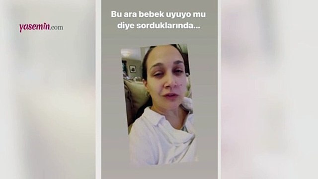 Gupse Özay'dan 'bebek uyuyor mu?' sorularına esprili cevap