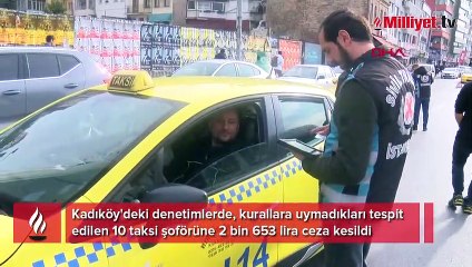 Kadıköy'de taksicilere ceza yağdı