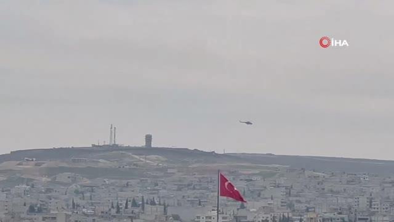 Türkiye - Suriye sınırında hava hareketliliği