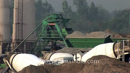 Cement mixers and construction in Rajasthan