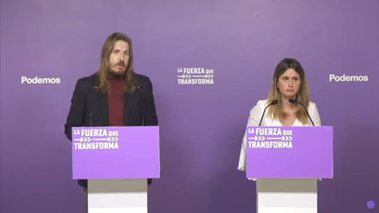Podemos ve "preocupante" que el PSOE mantenga "vivas" las enmiendas a la Ley Trans
