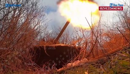 DETIK-DETIK Senjata Nona-S Serang dan Tutup Posisi Nasionalis Ukraina