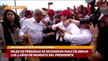 Miles de personas se reunieron para celebrar los 4 años de mandato del presidente