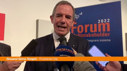 Gorno Tempini "Sostenibilità parte della nostra anima operativa"