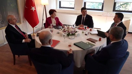 Altı siyasi parti genel başkanı Demokrat Parti ev sahipliğinde dokuzuncu kez toplandı