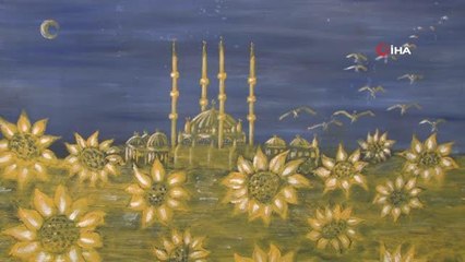 Yılardır Mimar Sinan'ın eserlerini büyük bir sevgiyle resmediyor