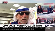 L'intervention surréaliste du journaliste sportif Jacques Vendroux ce matin chez Pascal Praud, depuis un kebab au Qatar, avec une tenue traditionnelle et des lunettes de soleil pour donner son avis sur... l'équipe de France - VIDEO
