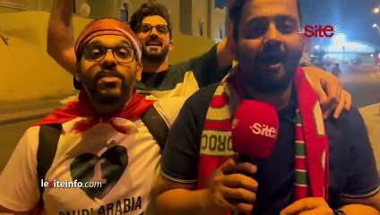 الجمهور السعودي يردد_  تنحبو المغرب فرحونا ومبروك علينا هذه البداية ومازال مازال