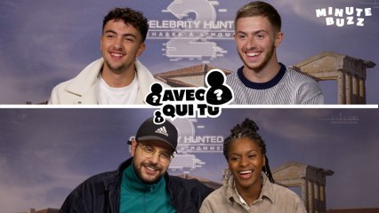 Le quatuor de choc de Celebrity Hunted répond au Avec qui tu ?" 