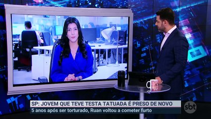 SP jovem que teve testa tatuada após roubo é preso novamente