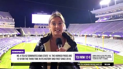 No. 3 TCU Ends The Regular Season Undefeated Beating Iowa State 62-14