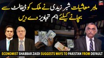 Economist Shabbar Zaidi suggests ways to Pakistan from default