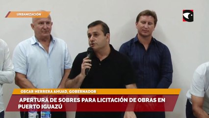 Apertura de sobres para licitación de obras en Puerto Iguazú