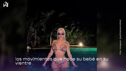 Yailin enseña las pataditas que le da su bebé y asegura que es "la sorpresa más linda"