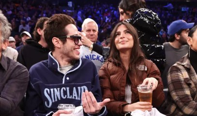 Emily Ratajkowski and Pete Davidson Seemingly Confirm Dating Rumors at a Knicks Game