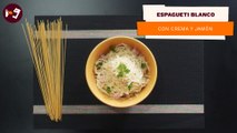 Espagueti blanco con crema y jamón | Receta fácil | Directo al Paladar México