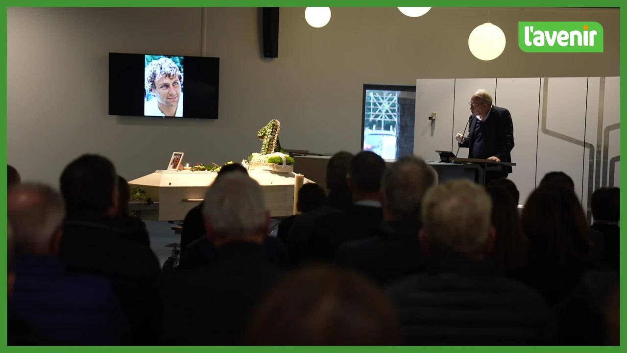 Les funérailles d'André Malherbe, triple champion du monde de motocross