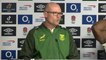 Jacques Nienaber and Sija Kolisi react to South Africa's win over England