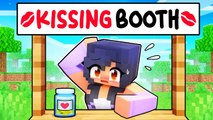 Opening a KISSING BOOTH in Minecraft !    Aphmau