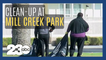 Clean up campaign at Mill Creek Park