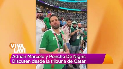 Poncho De Nigris y Adrián Marcelo discuten durante partido en Qatar