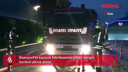 Esenyurt'ta 3 bin metrekarelik fabrikada yangın çıktı