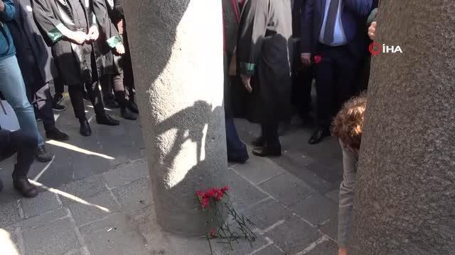 Tahir Elçi ölümünün 7'nci yılında vurulduğu Dört Ayaklı Minare'de anıldı