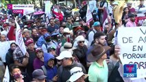 López Obrador encabeza marcha para celebrar cuatro años de su gobierno